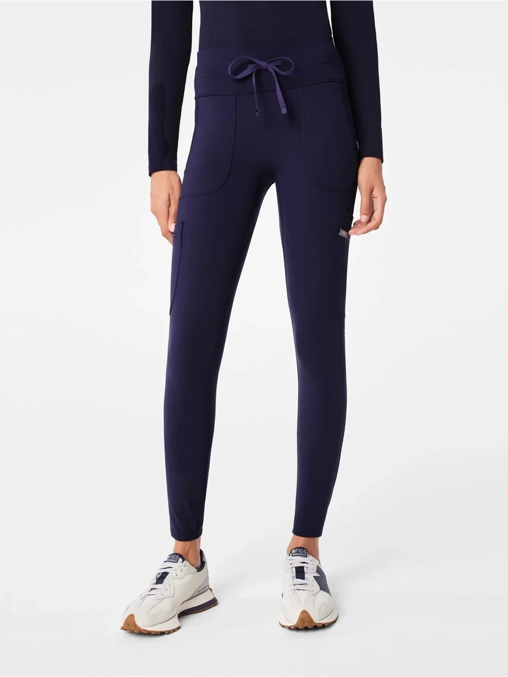 FIGS Ashland High-Rise Women’s Scrublegging (Navy) Skinny Leg Scrub Leggings